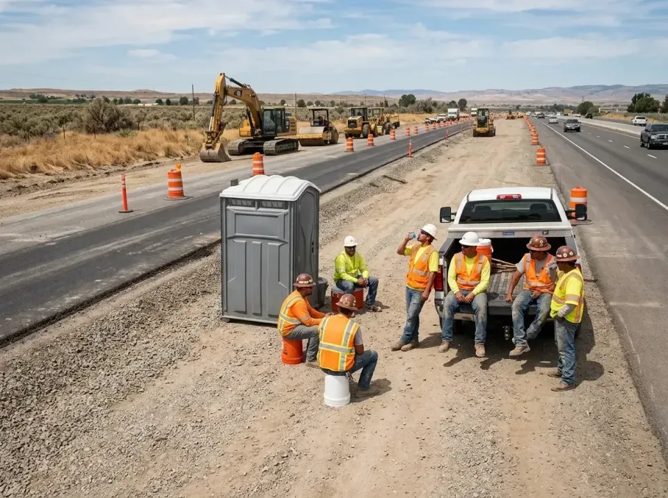 highway-road-construction-crew-007 — frequently asked questions, Porta Potty and Restroom Rentals in Thermopolis, WY